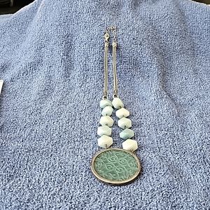 Silpada .925 Sterling Silver Green Quartz Necklace